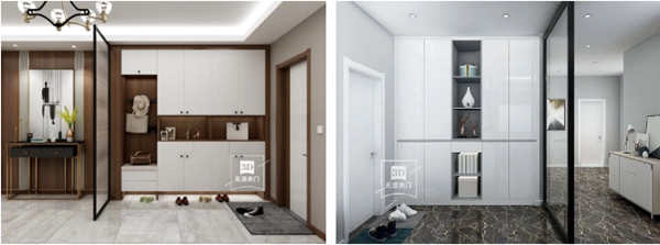 3D无漆木门：颜值与实用兼备的爆款玄关柜设计
